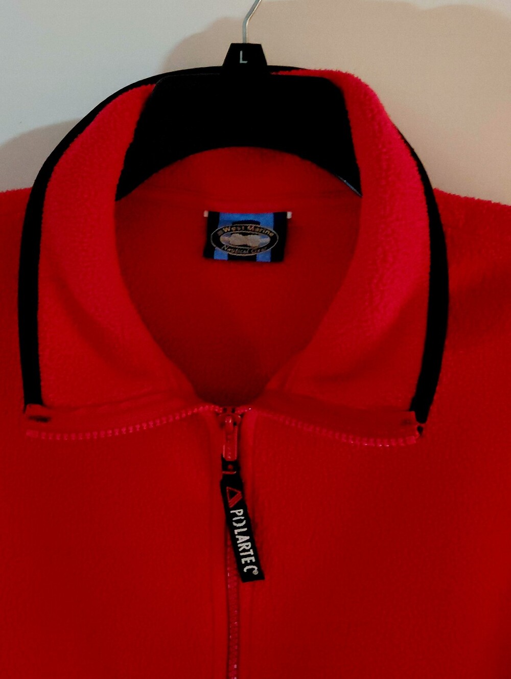 Womens Large Petite Polartek Red Fleece Made In USA Great Condition Many Pockets - Picture 7 of 15
